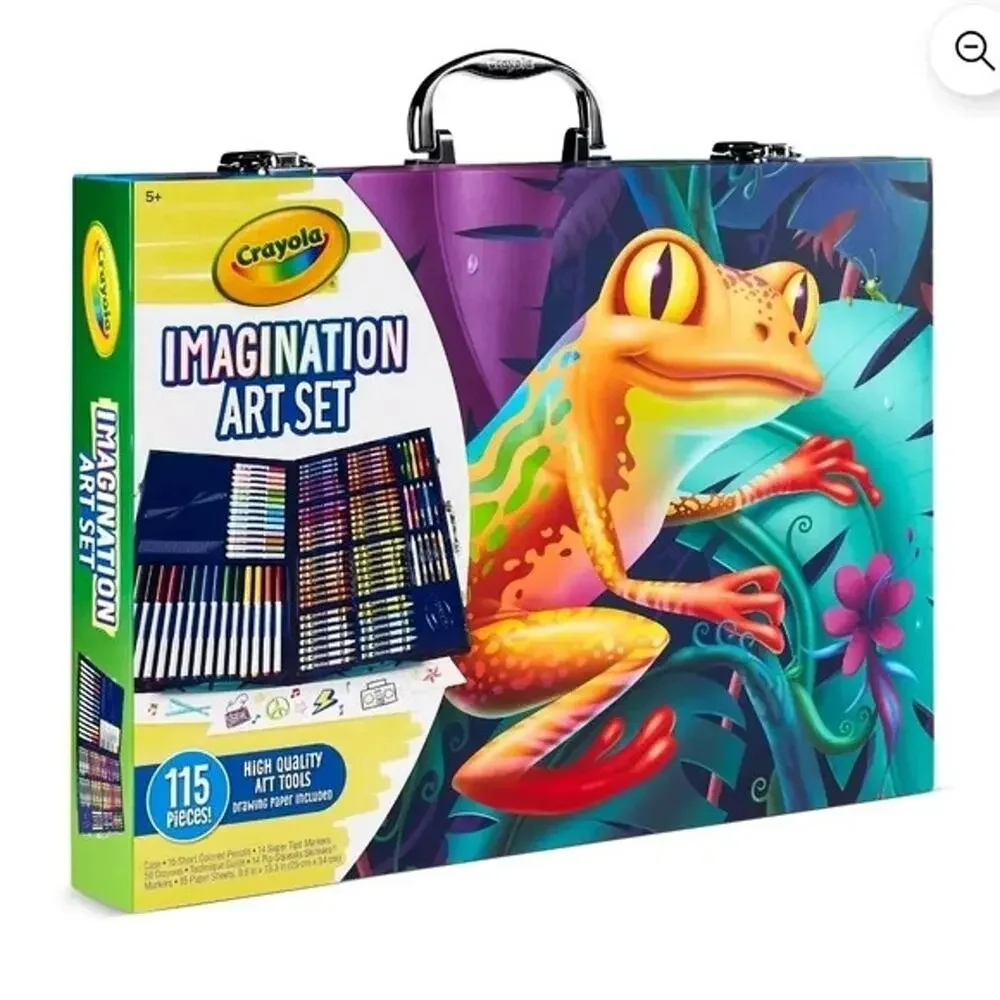 Crayola Imagination Art Coloring Set, 115 Pcs, Art & Craft Kit Drawing Coloring